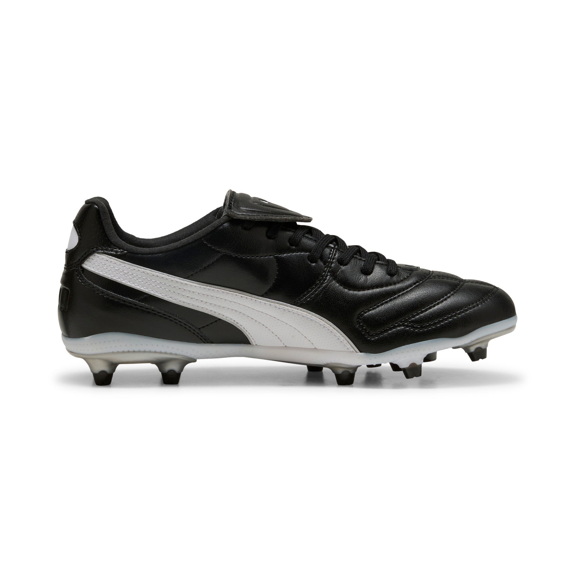 PUMA King Liga FG/AG Firm/Multi - Ground Soccer Cleats - Black/White - Best Buy Soccer