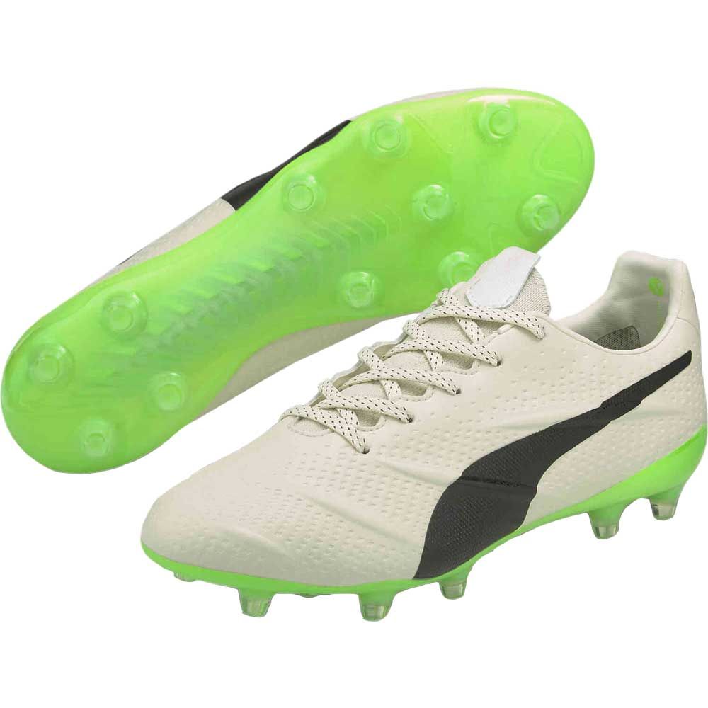 PUMA King Platinum 21 Vegan FG/AG Multi - Ground Soccer Cleats Glow/Black/Green - Best Buy Soccer