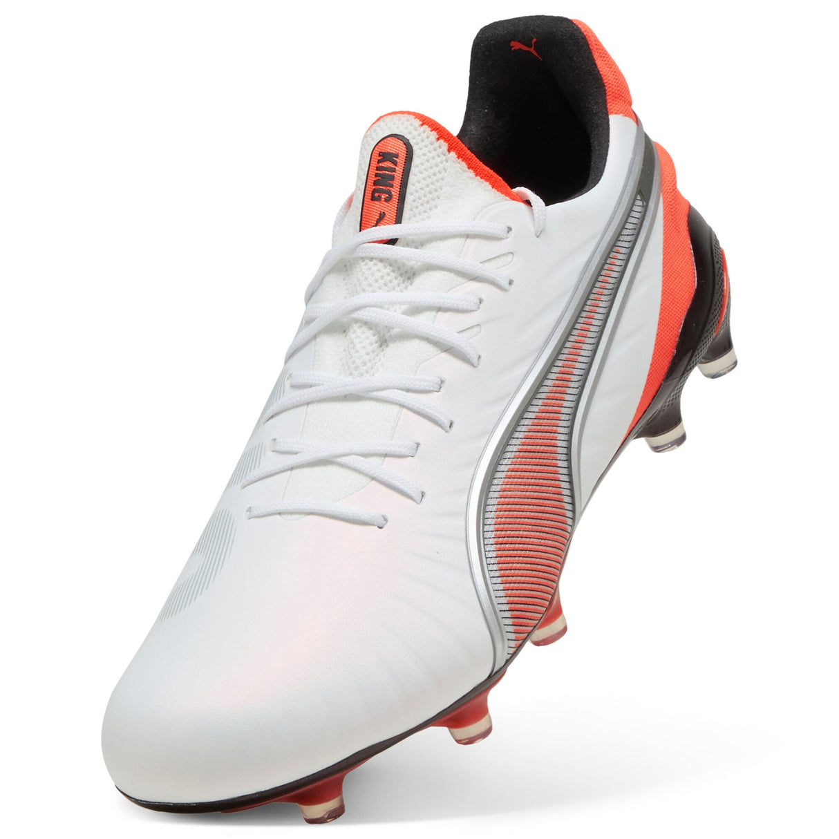 PUMA King Ultimate FG/AG Firm/Multi - Ground Soccer Cleats White/Silver - Best Buy Soccer