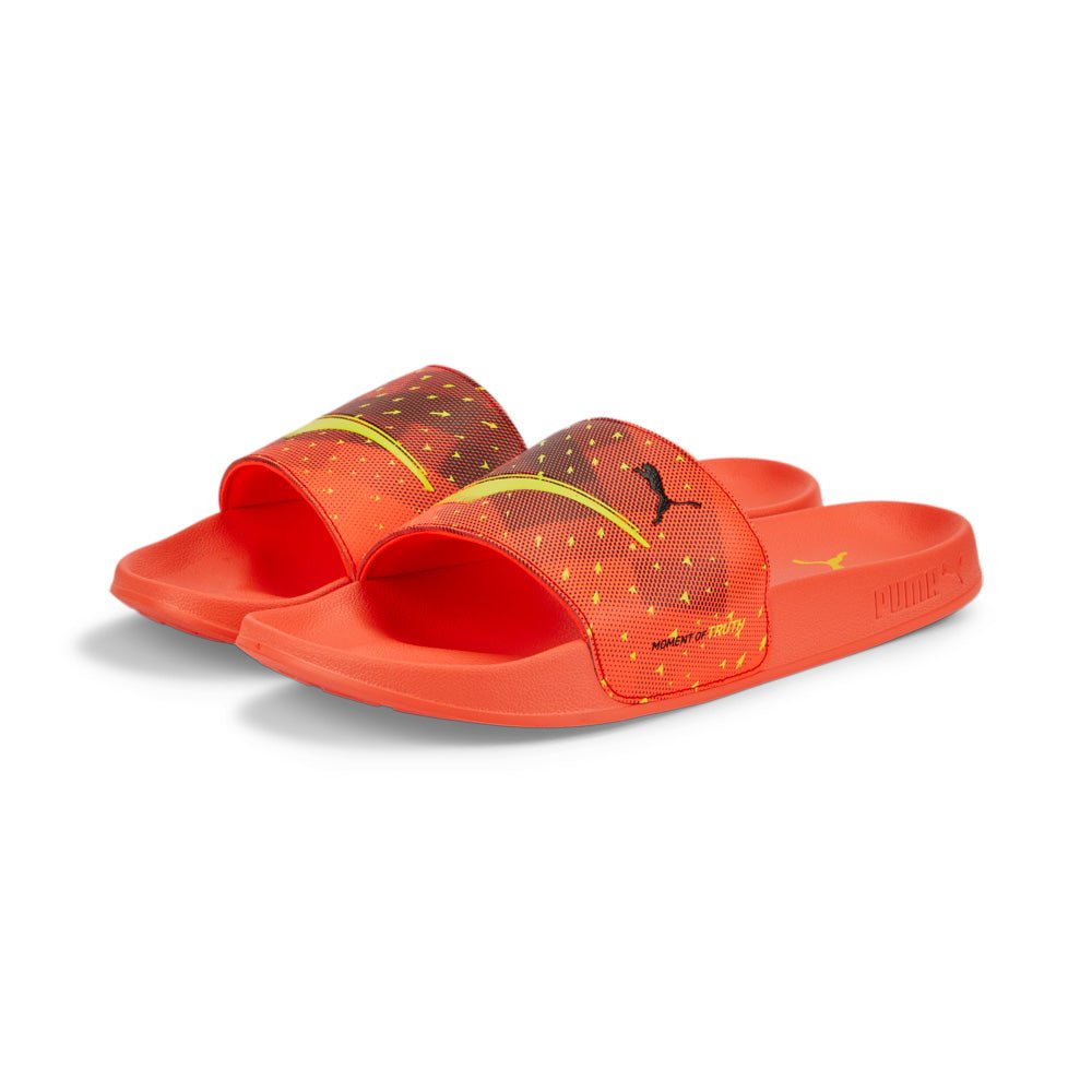 PUMA Lead Cat 2.0 World Cup Slides Fiery Coral/Black - Best Buy Soccer