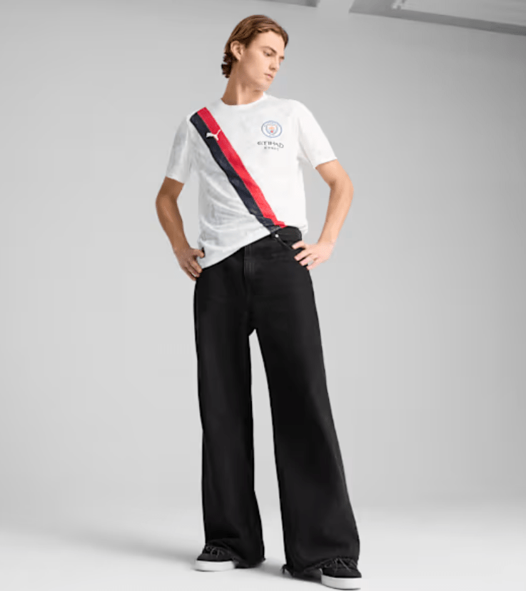 PUMA Manchester City KidSuper Men's Soccer Jersey - White/Black - Best Buy Soccer