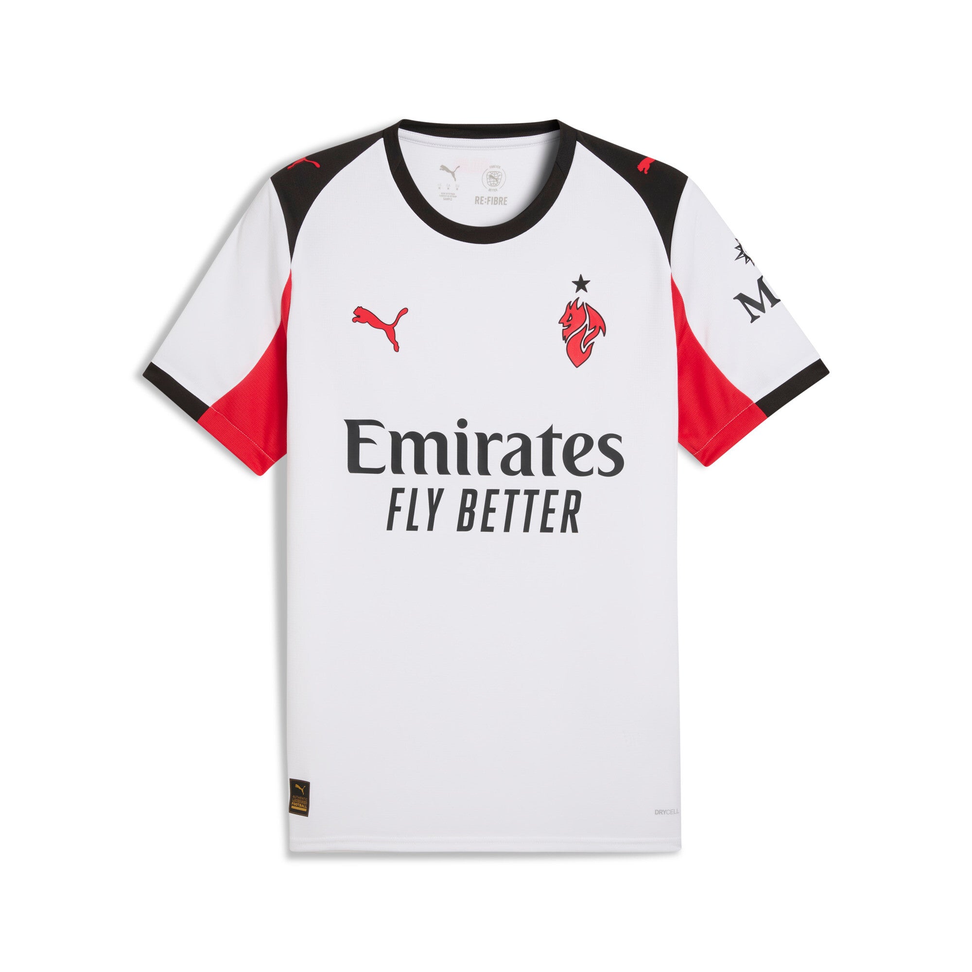 PUMA Men's AC Milan Away Soccer Jersey 25 White/Red - Best Buy Soccer
