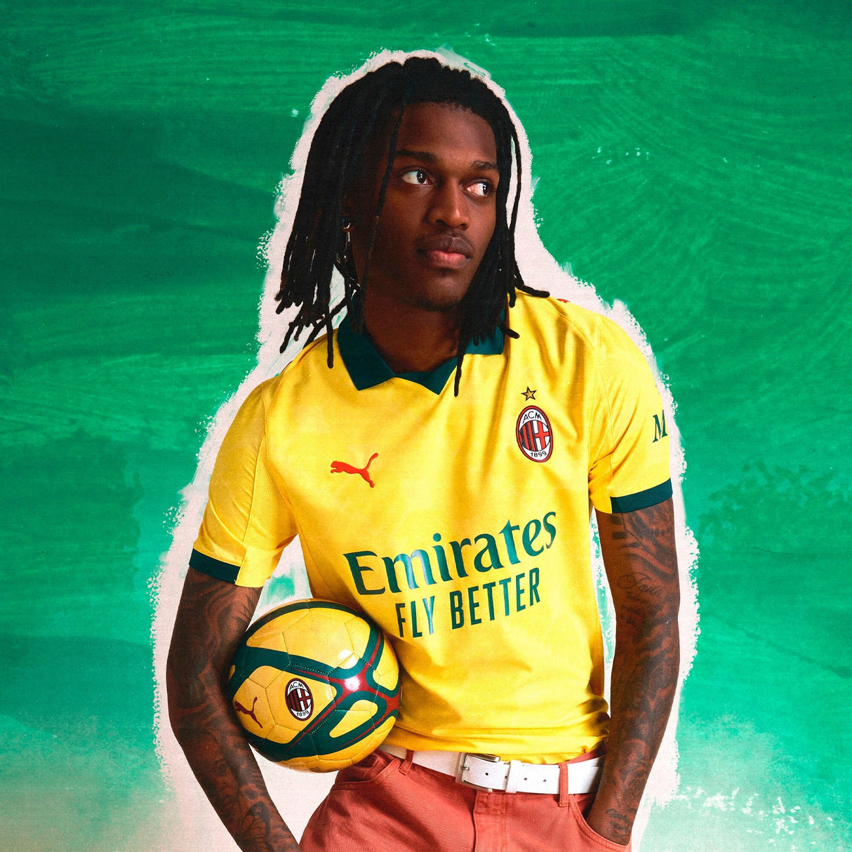 PUMA Men's AC Milan Third Jersey 25 Yellow - Best Buy Soccer