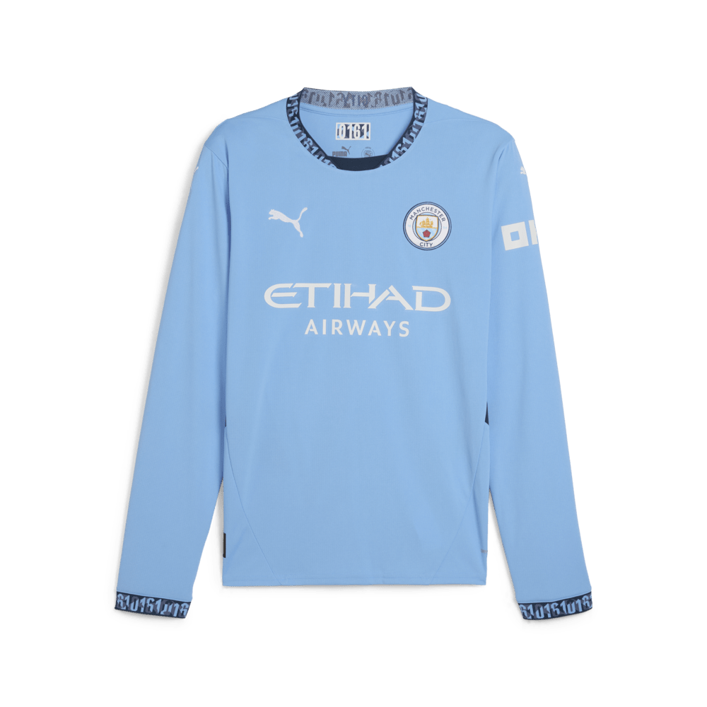 Tシャツ・カットソー Puma Manchester City 2023/24 Home Jersey Team Light Blue PUMA Men's Manchester City Home Jersey LS Team Light Blue