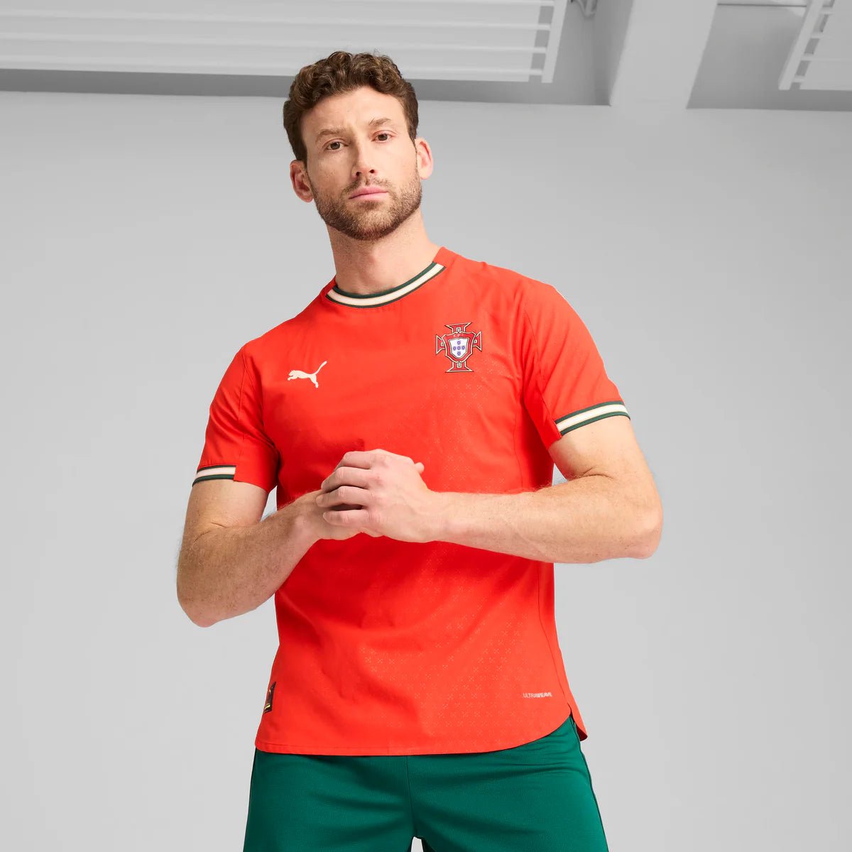 PUMA Portugal Home Authentic Men's Soccer Jersey 25/26 - Red - Best Buy Soccer
