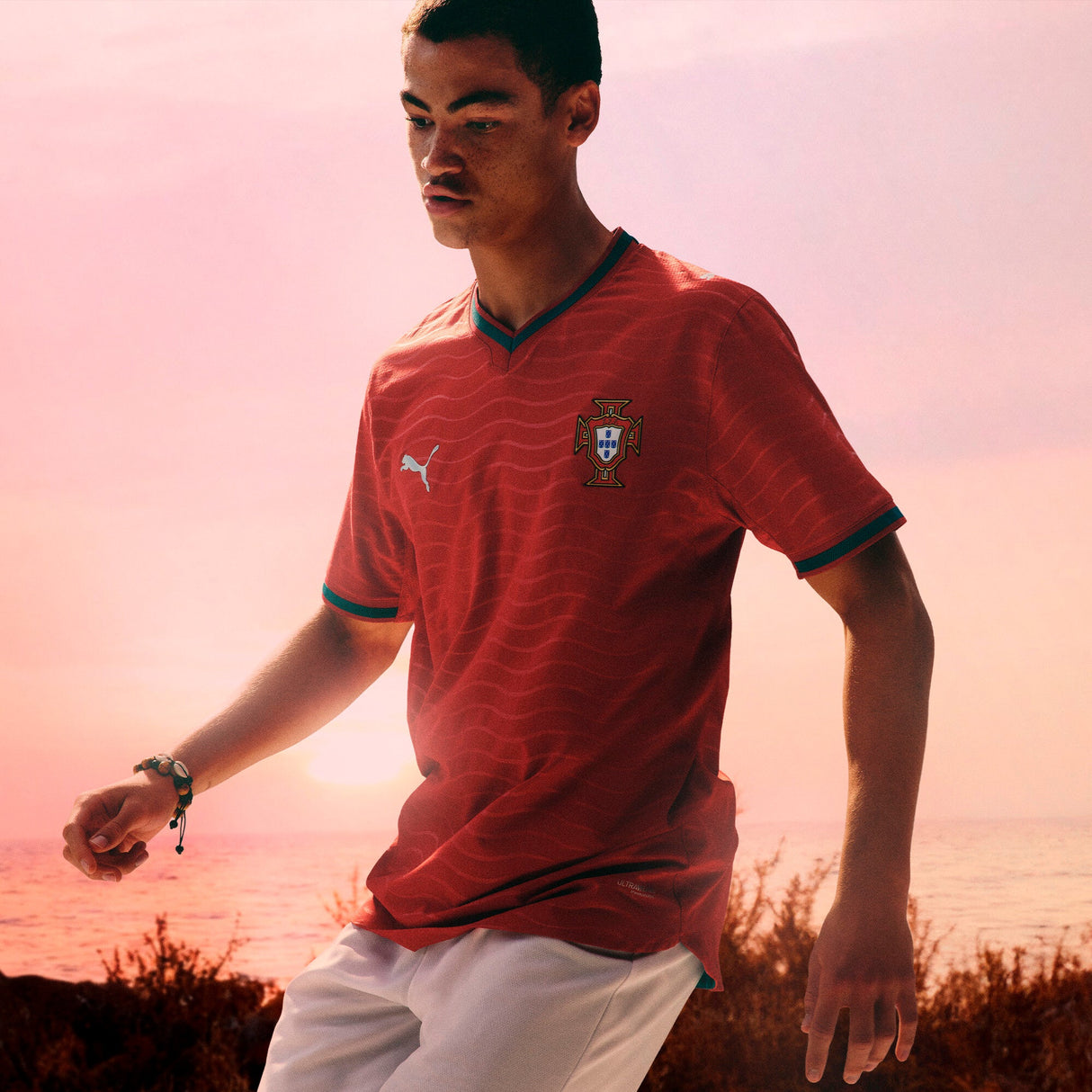 PUMA Portugal Home Women's Soccer Jersey 2026 - Red/Green - Best Buy Soccer