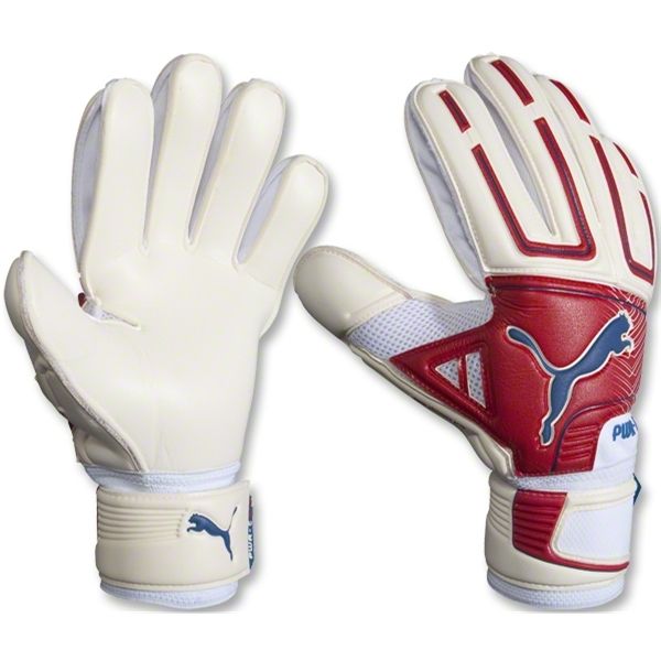 PUMA PowerCat 1.2 Protect Goalkeeper Gloves White/Red - Best Buy Soccer