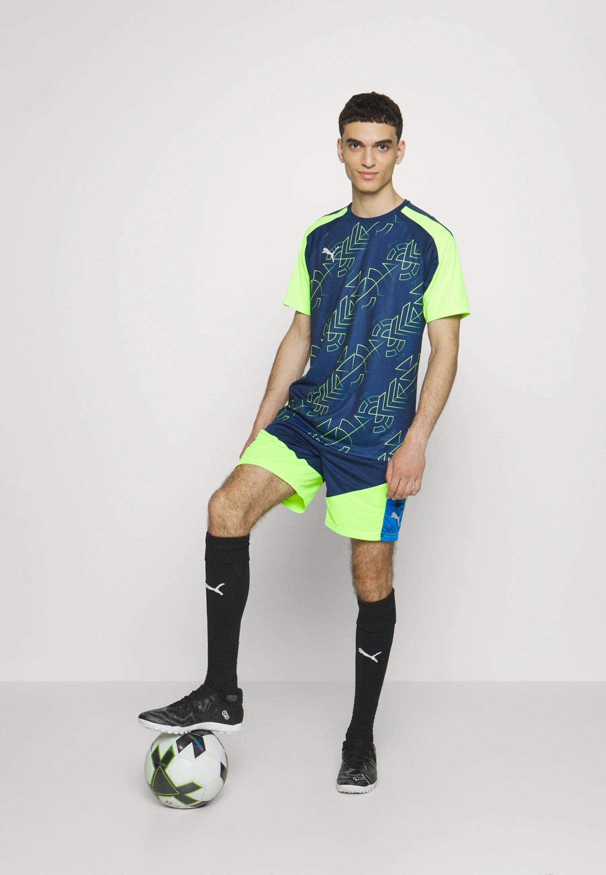 PUMA TeamLIGA Graphic Jersey Persian Blue Pro Green - Best Buy Soccer