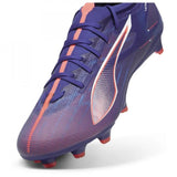 PUMA Ultra 5 Match FG/AG Multi - Ground Soccer Cleats - Blue/White/Sunset Glow - Best Buy Soccer