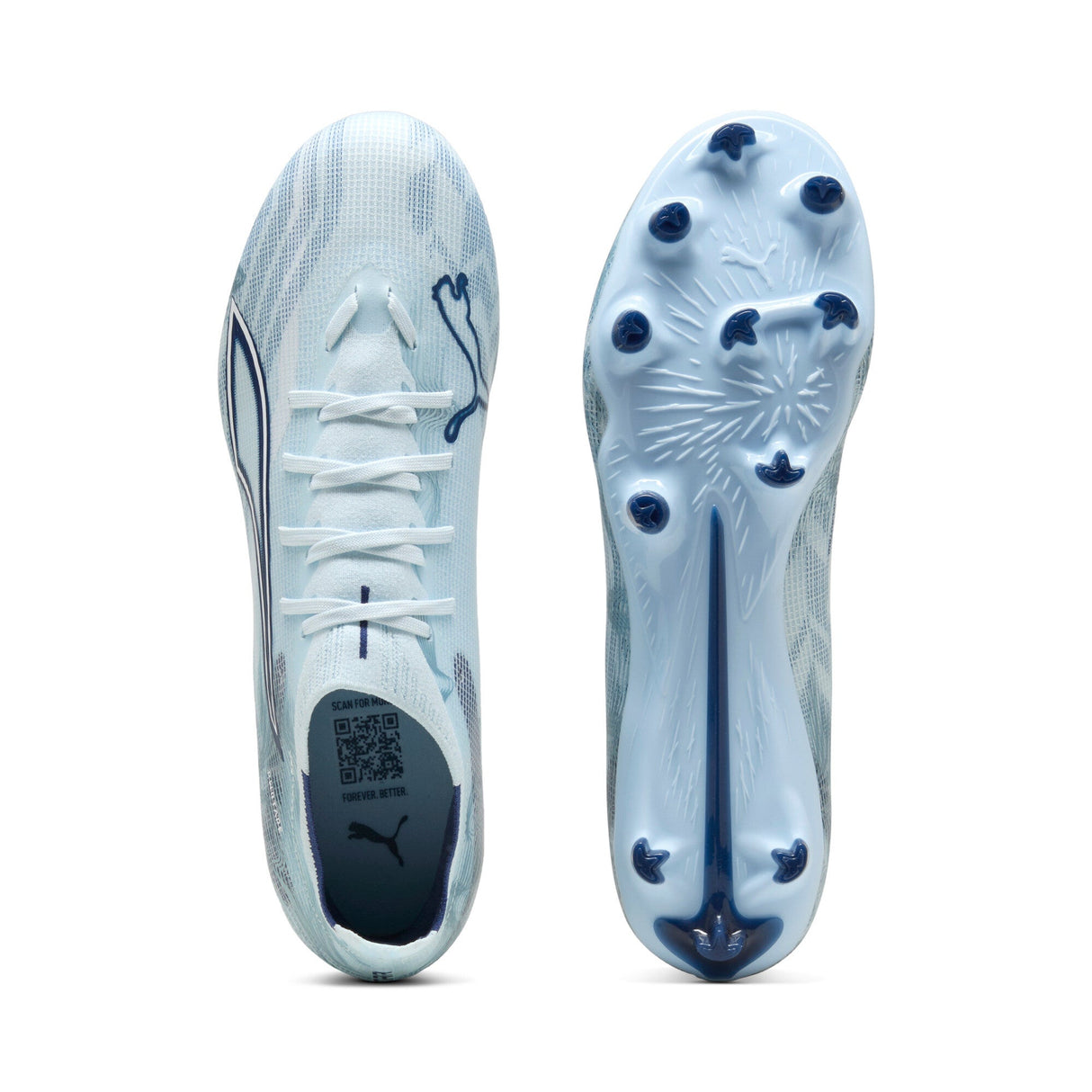 PUMA Ultra 6 Match FG/AG Firm Ground/Artificial Ground Men's Soccer Cleats - Icy Blue/White - Best Buy Soccer