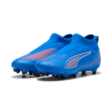 PUMA Ultra 6 Match + Laceless FG/AG Firm/Multi - Ground Kids Soccer Cleats - Blue/White - Best Buy Soccer