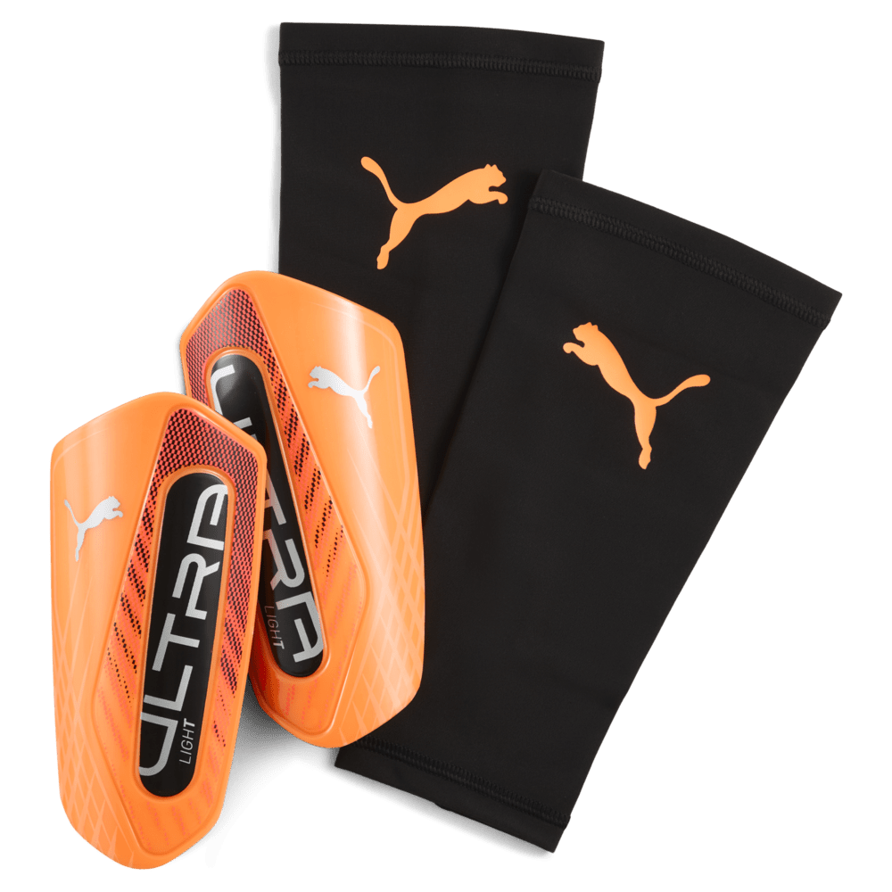 PUMA Ultra Light Sleeve Soccer Shin Guards - Red/Black - Best Buy Soccer