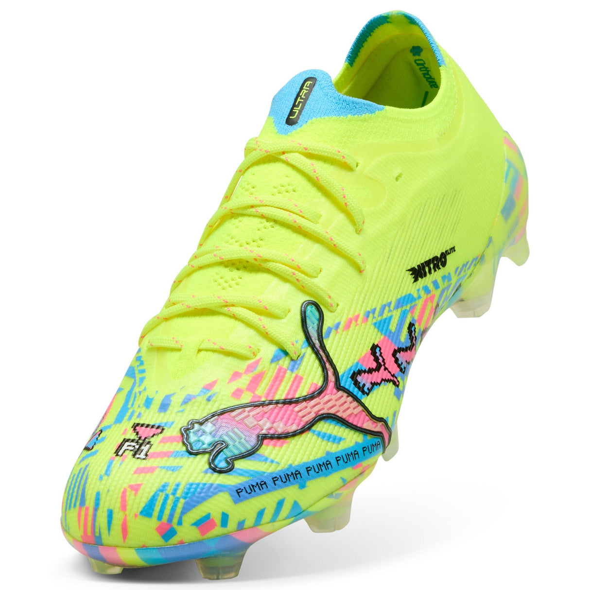 PUMA Ultra Nitro 7 Ultimate Advanced Level FG Firm Ground Men's Soccer Cleats - White/Blue/Pink/Yellow - Best Buy Soccer