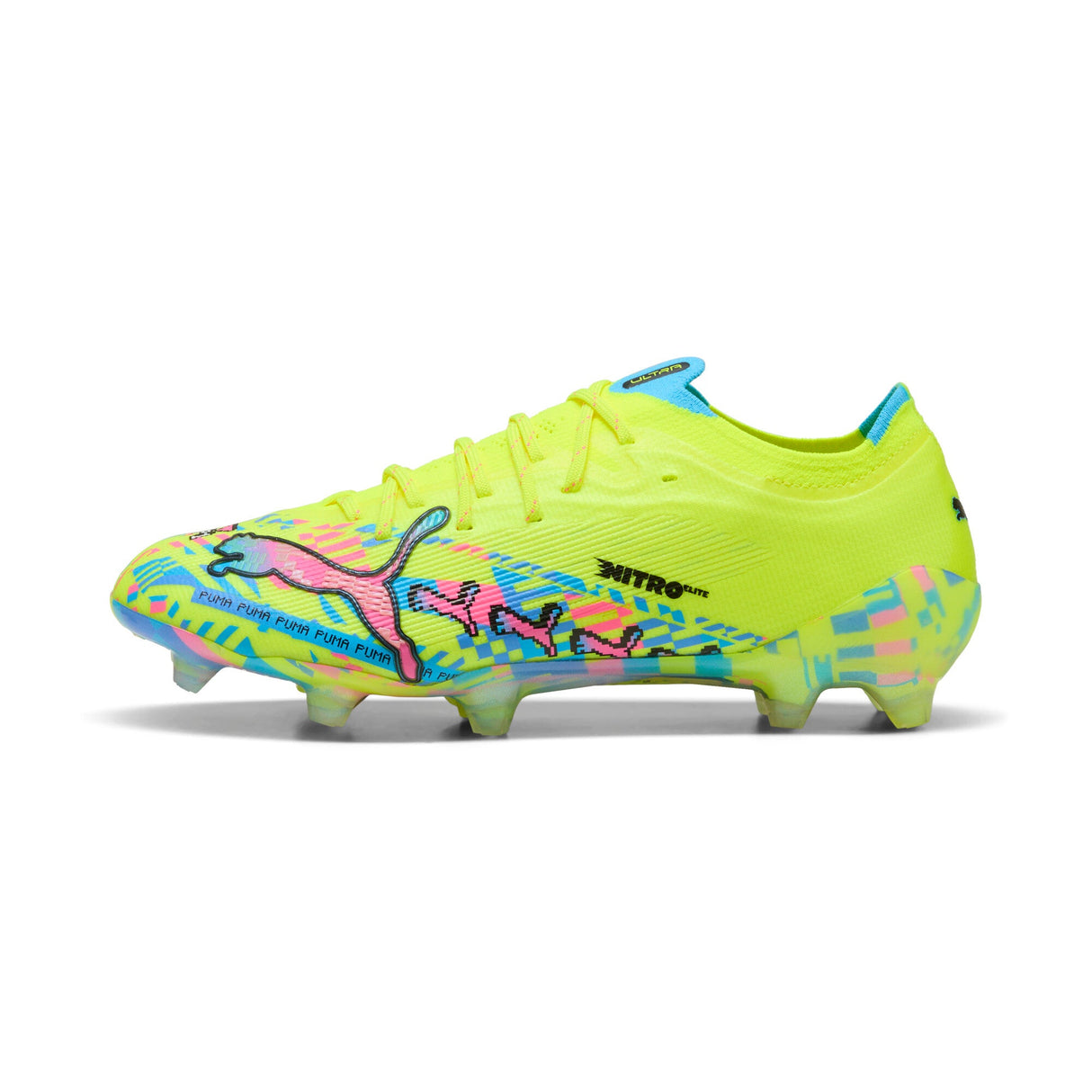 PUMA Ultra Nitro 7 Ultimate Advanced Level FG Firm Ground Men's Soccer Cleats - White/Blue/Pink/Yellow - Best Buy Soccer