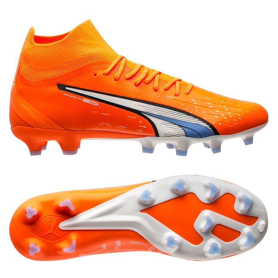 PUMA Ultra Pro FG/AG Firm Ground Soccer Cleats - Ultra Orange/White/Blue Glimmer - Best Buy Soccer