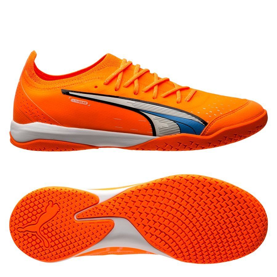 PUMA Ultra Ultimate Court Indoor Boots Orange/White - Best Buy Soccer
