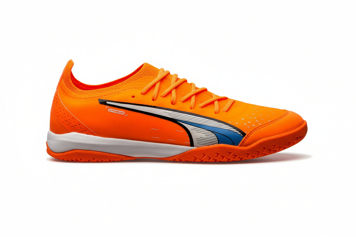 Zapatillas de fútbol sala PUMA Ultra Ultimate Court - Naranja Ultra/Blanco/Azul Glimmer