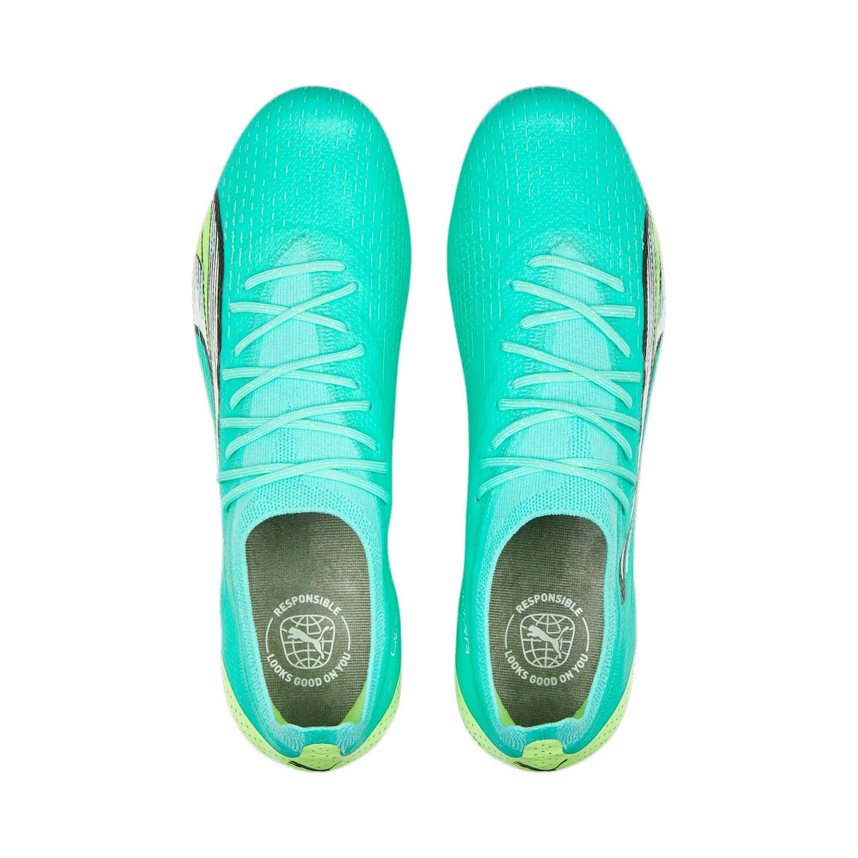 PUMA Ultra Ultimate FG/AG Firm Ground Soccer Cleats - Electric Peppermint/White/Fast Yellow - Best Buy Soccer