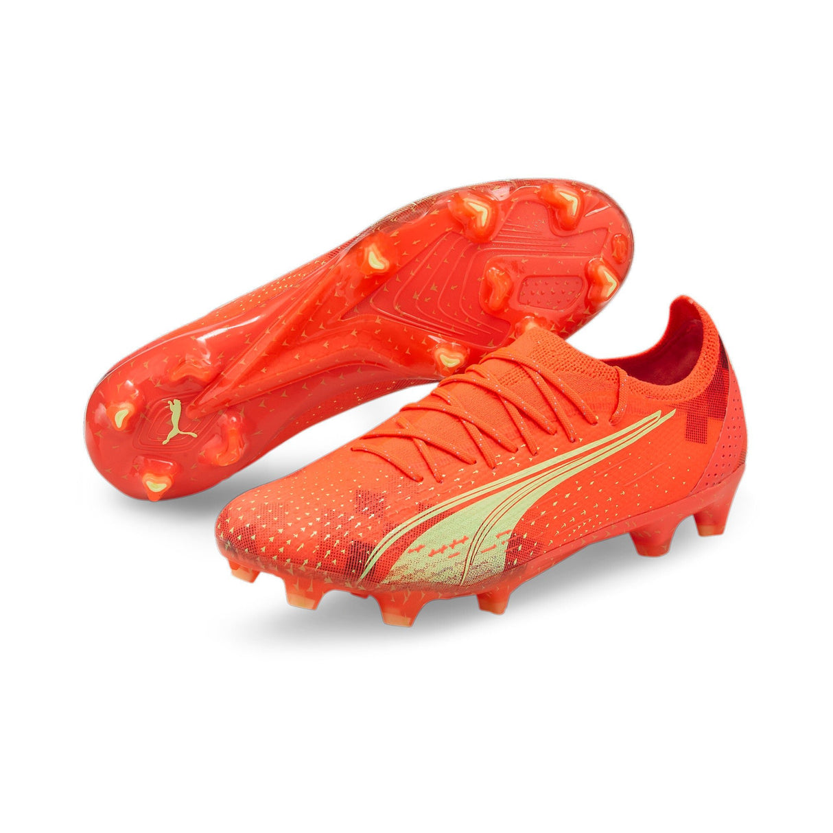 PUMA Ultra Ultimate FG/AG Firm Ground Soccer Cleats - Fiery Coral/Black/Salmon - Best Buy Soccer