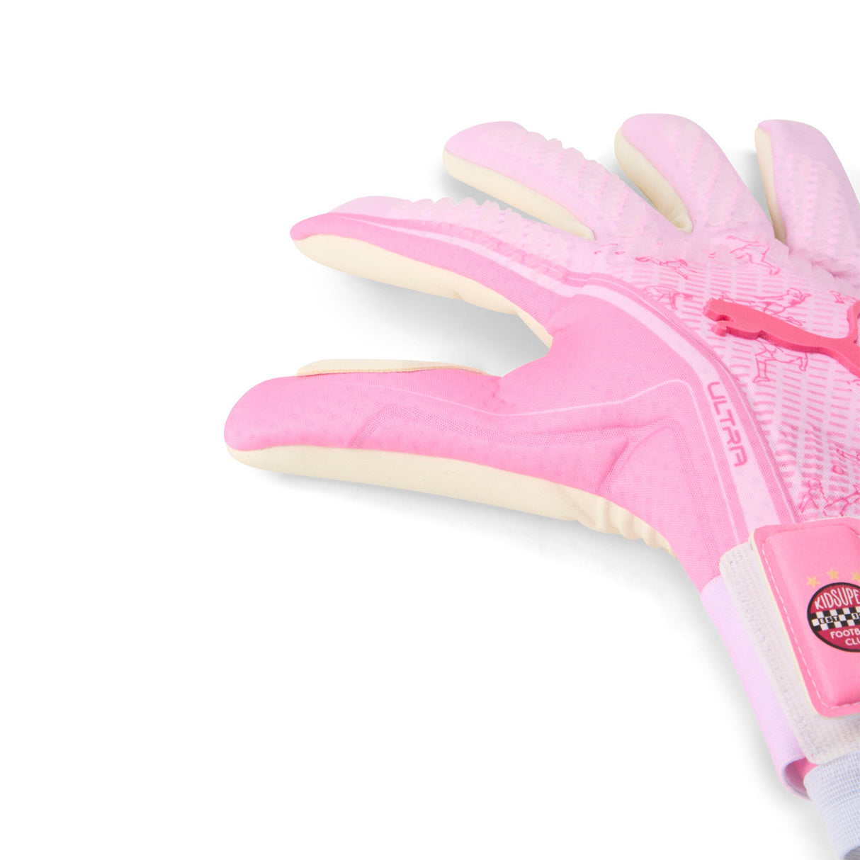 PUMA Ultra Ultimate X Kidsuper Hybrid Goalkeeper Gloves - Pink/White - Best Buy Soccer