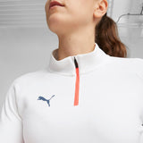 PUMA Women's Individualblaze 1/4 Zip Training Top White/Fire Orchid - Best Buy Soccer