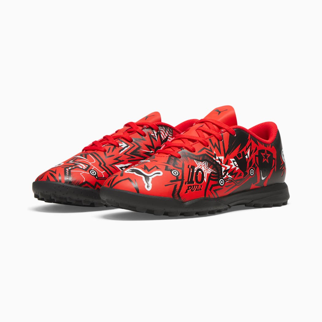 PUMA x Christian Pulsic ULTRA Play TT JR Turf Youth Soccer Cleats - Red/Black/White - Best Buy Soccer