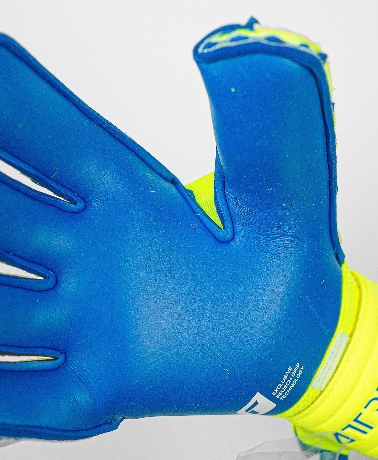 Reusch Attrakt Duo Ortho - Tec Goalkeeper Gloves Fluo Yellow/Blue - Best Buy Soccer