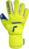 Reusch Attrakt Duo Ortho - Tec Goalkeeper Gloves Fluo Yellow/Blue - Best Buy Soccer