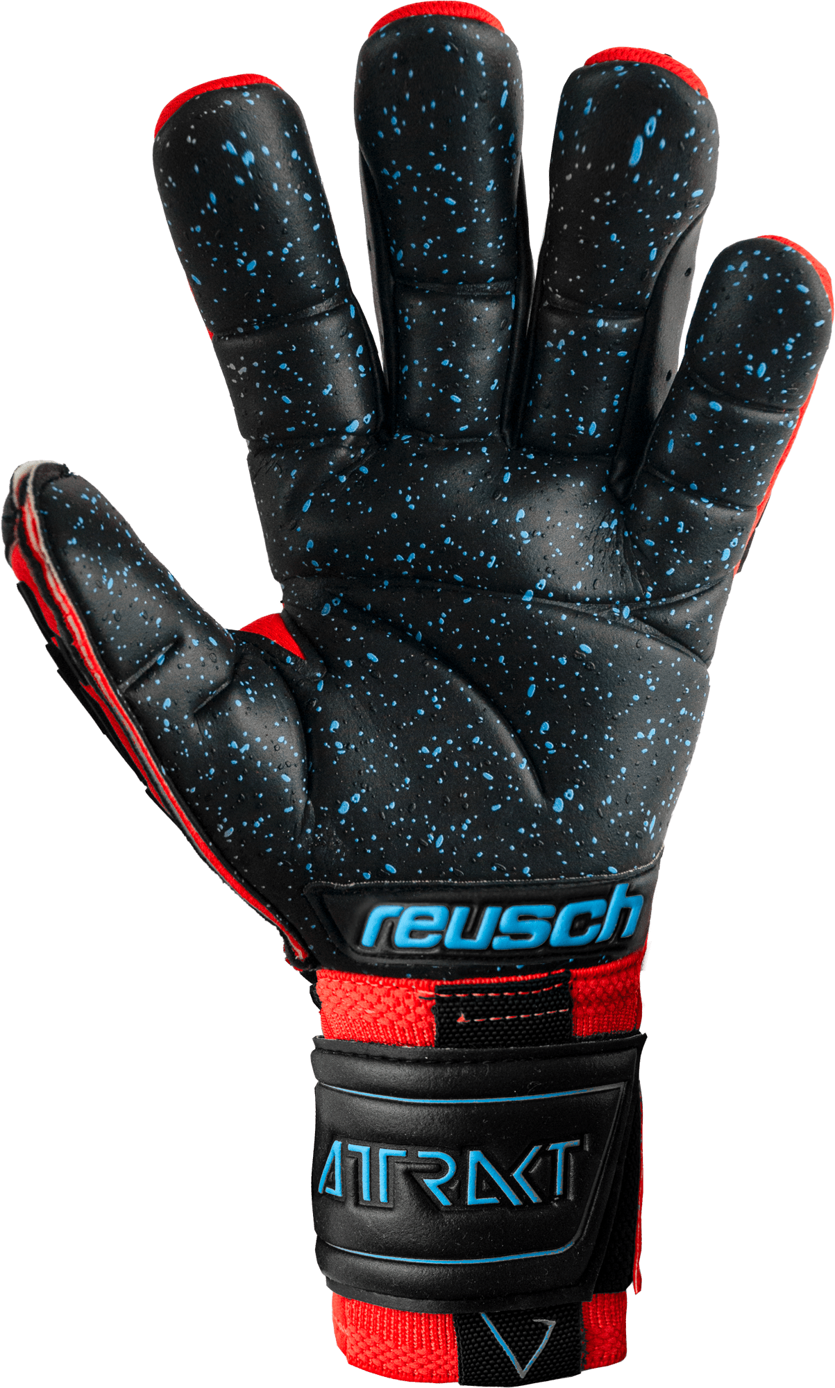 Reusch Attrakt Freegel Fusion Ortho - Tec Goliator Goalkeeper Gloves Bright Red/Blue/Black - Best Buy Soccer