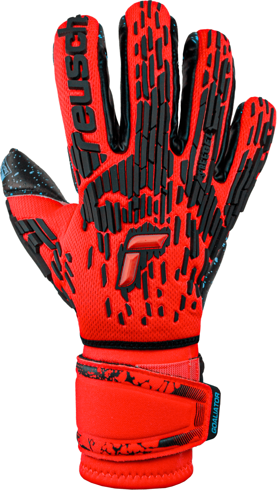 Reusch Attrakt Freegel Fusion Ortho - Tec Goliator Goalkeeper Gloves Bright Red/Blue/Black - Best Buy Soccer