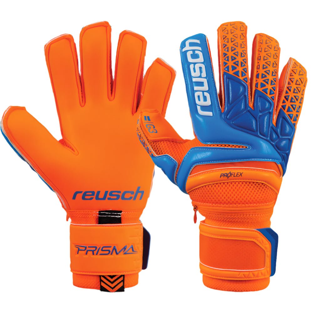Reusch Prisma Pro G3 Ortho Sleek Goalkeeper Gloves Orange/Blue - Best Buy Soccer