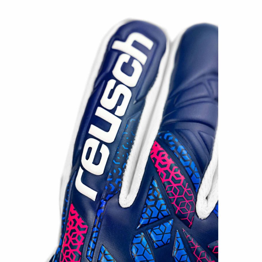Reush Attrakt RE:GRIP NC Finger Support Junior Goalkeeper Gloves Blue/Pink - Best Buy Soccer
