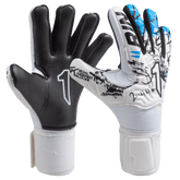 Rinat Asimetrik Training Spines (Finger Protection) Goalkeeper Glove - White/Blue - Best Buy Soccer