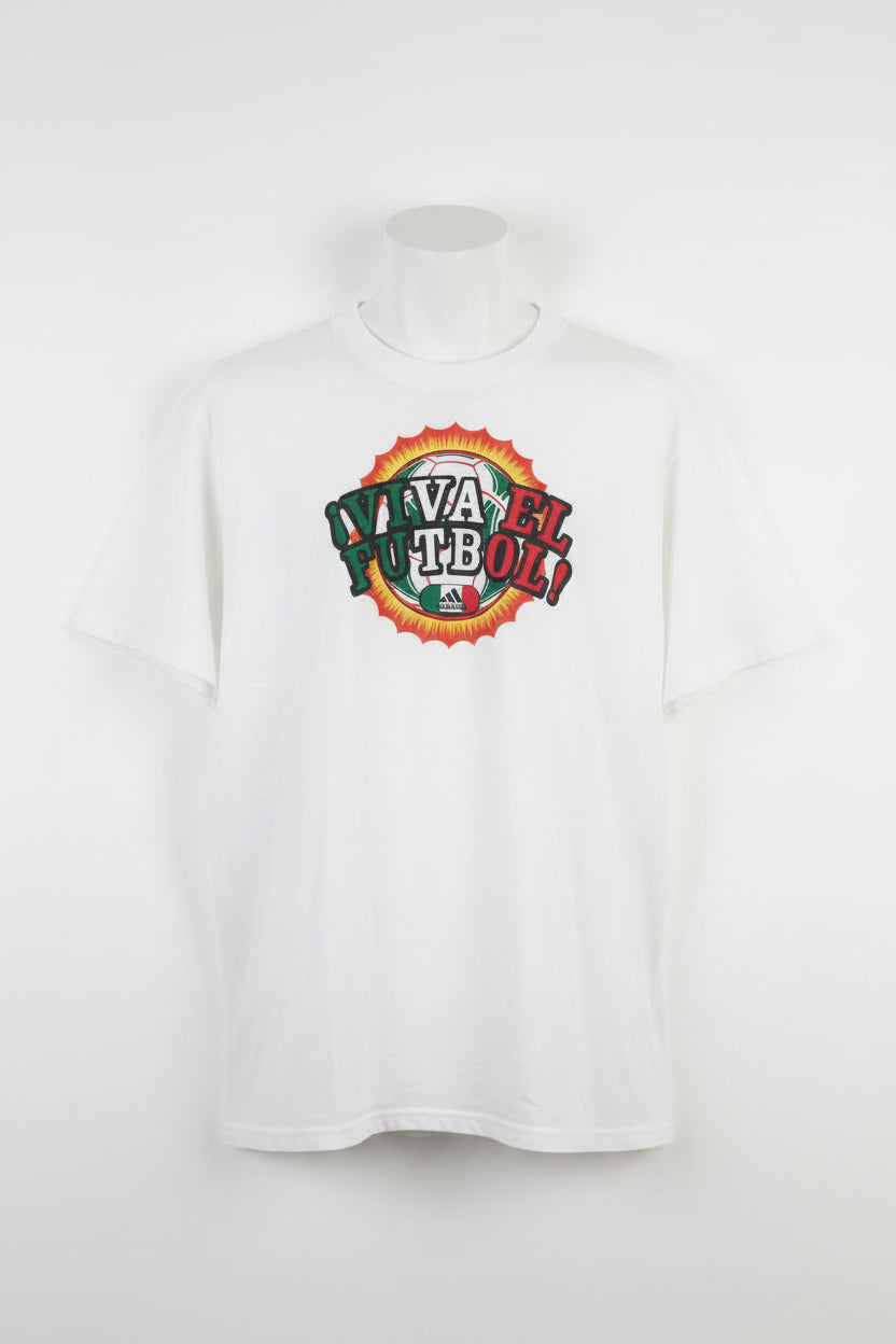 adidas Viva el Futbol T-Shirt - White