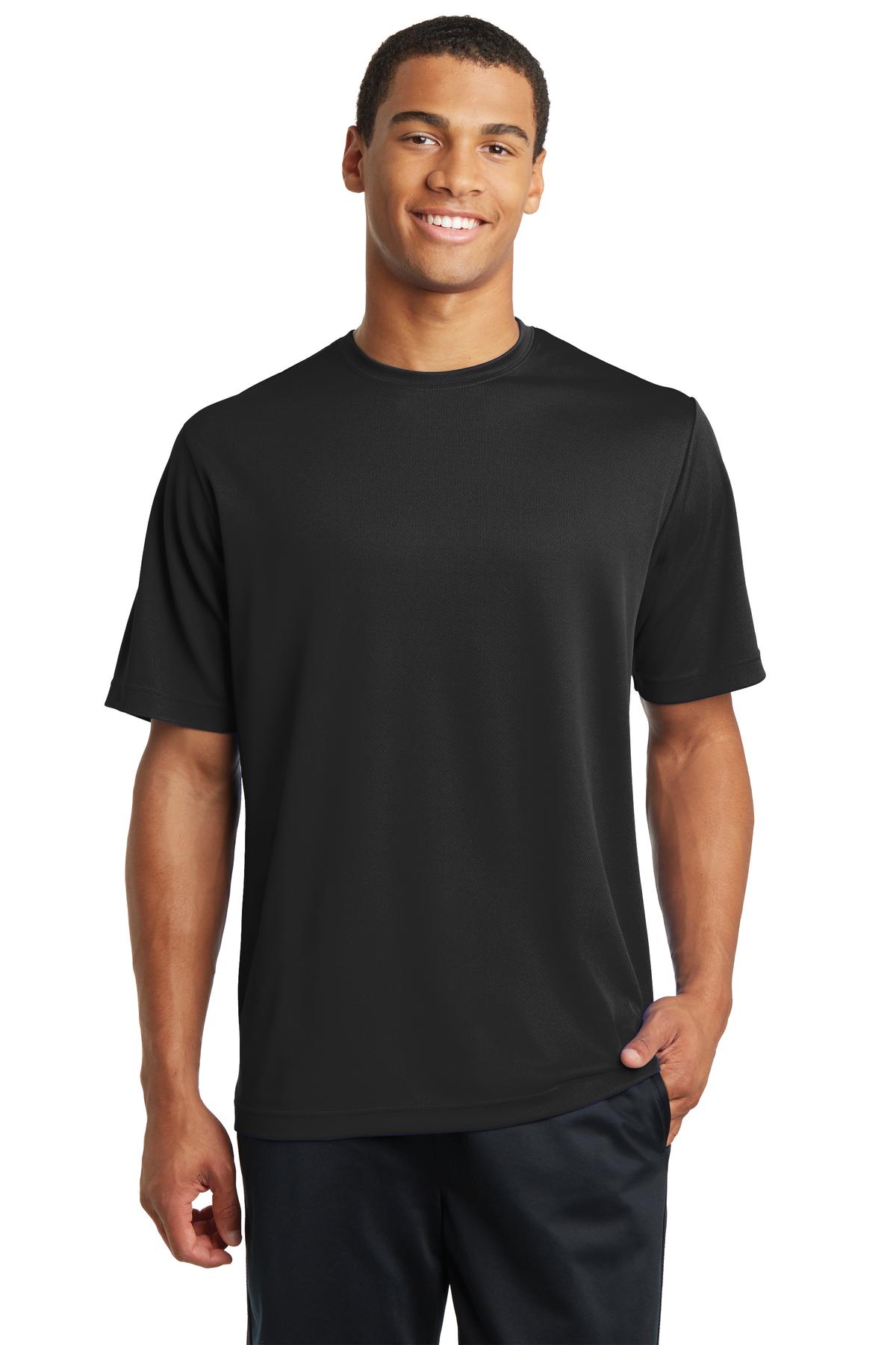 Sport - Tek ® PosiCharge ® RacerMesh ® Tee. ST340 - Black - Best Buy Soccer