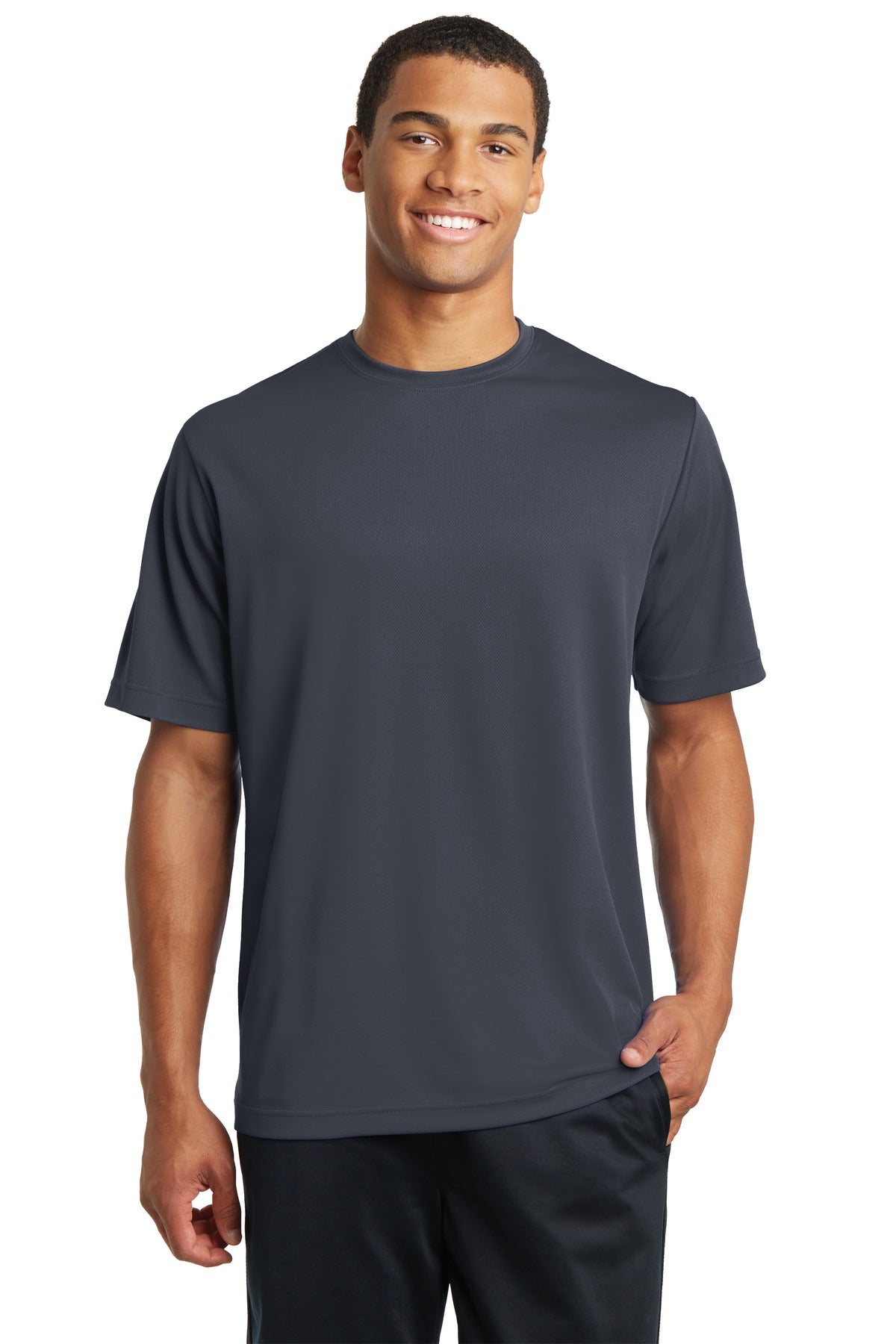 Sport - Tek ® PosiCharge ® RacerMesh ® Tee. ST340 - Graphite - Best Buy Soccer