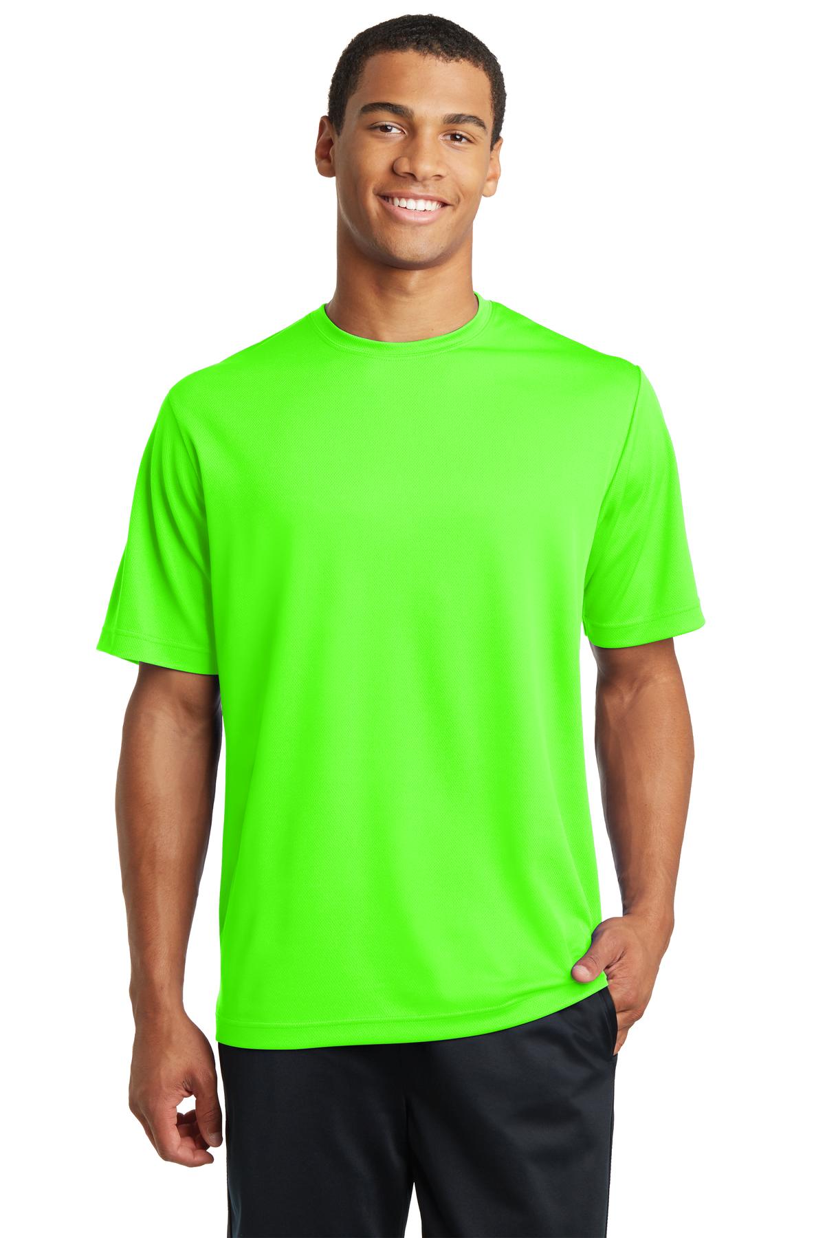 Sport - Tek ® PosiCharge ® RacerMesh ® Tee. ST340 - Neon Green - Best Buy Soccer