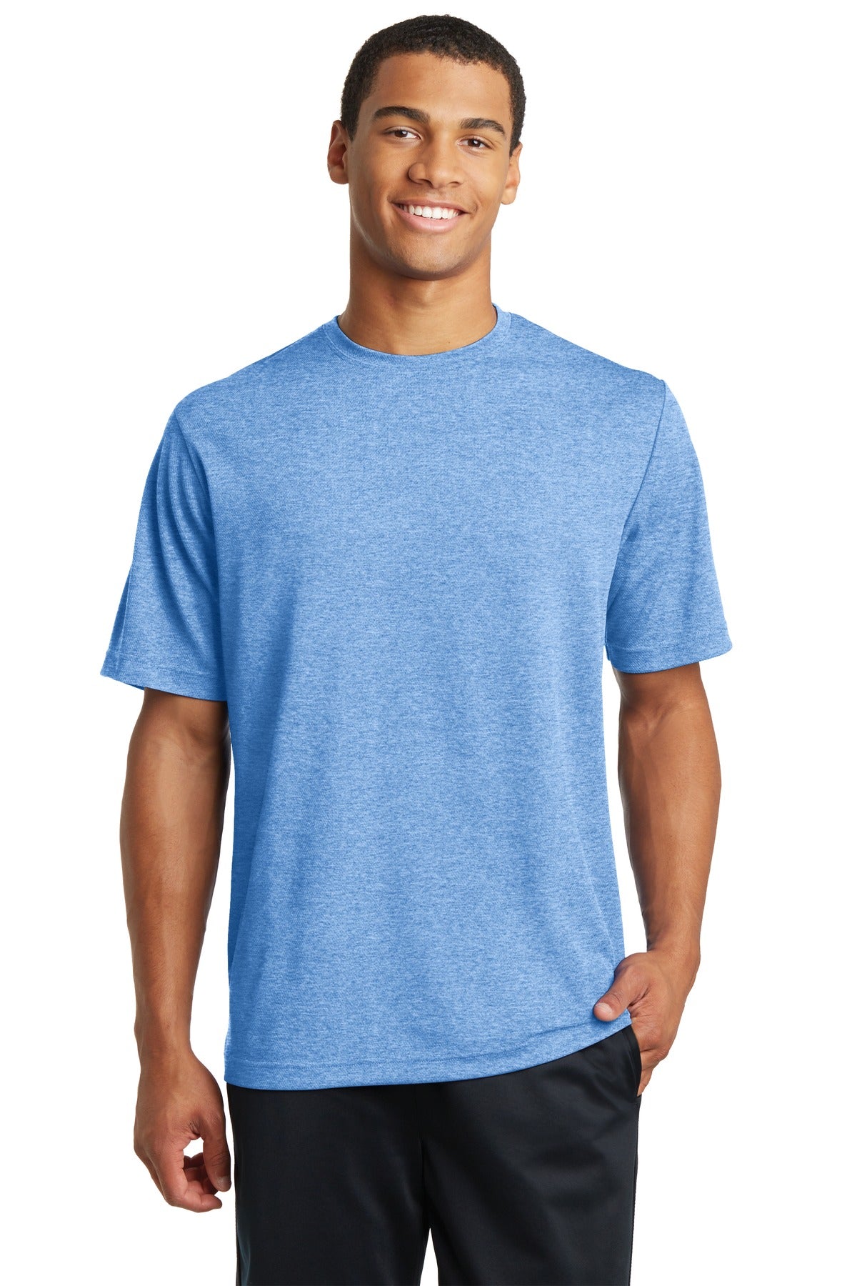 Sport - Tek ® PosiCharge ® RacerMesh ® Tee. ST340 - True Royal Heather - Best Buy Soccer