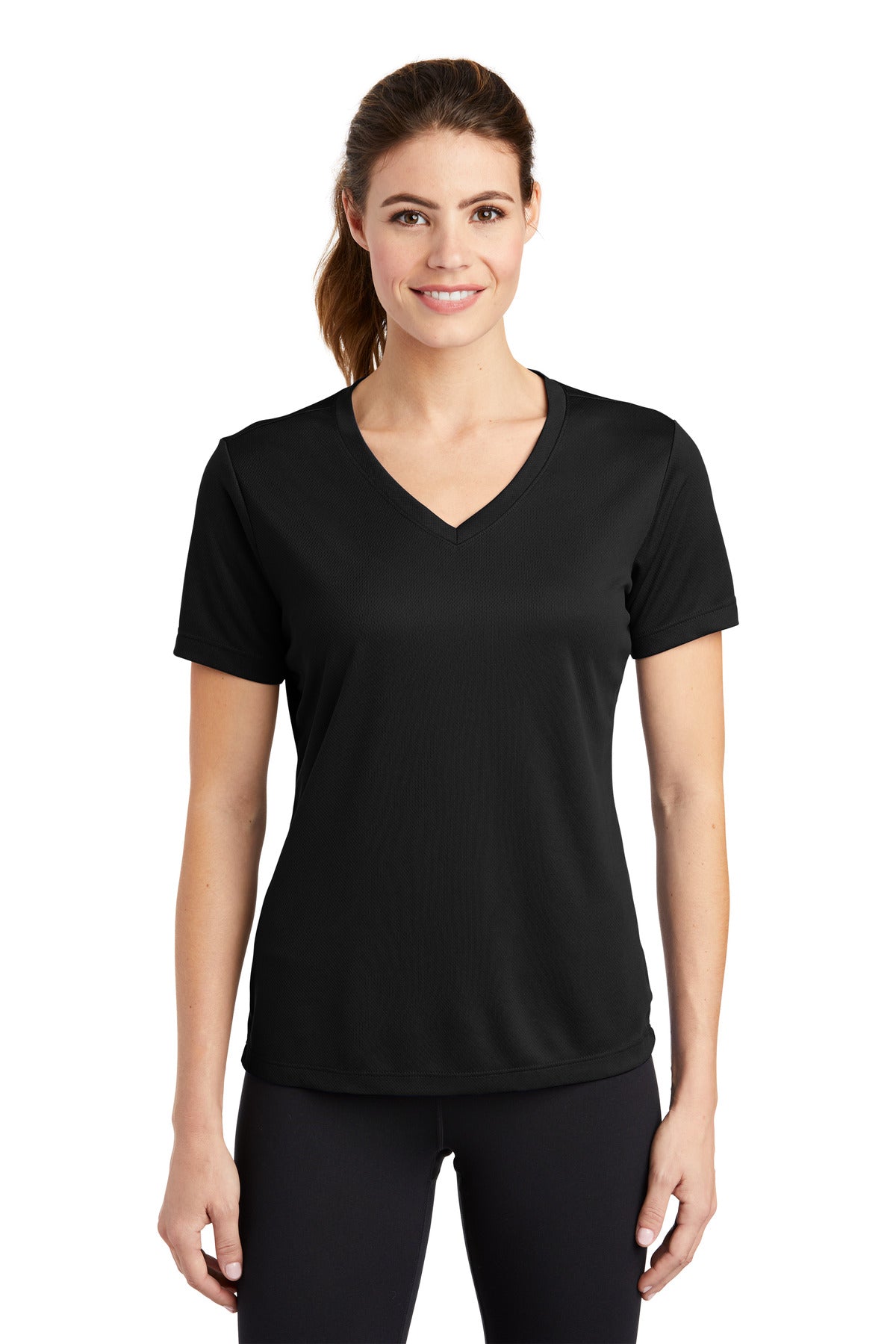 Sport - Tek ® Women's PosiCharge ® RacerMesh ® V - Neck Tee. LST340 - Best Buy Soccer