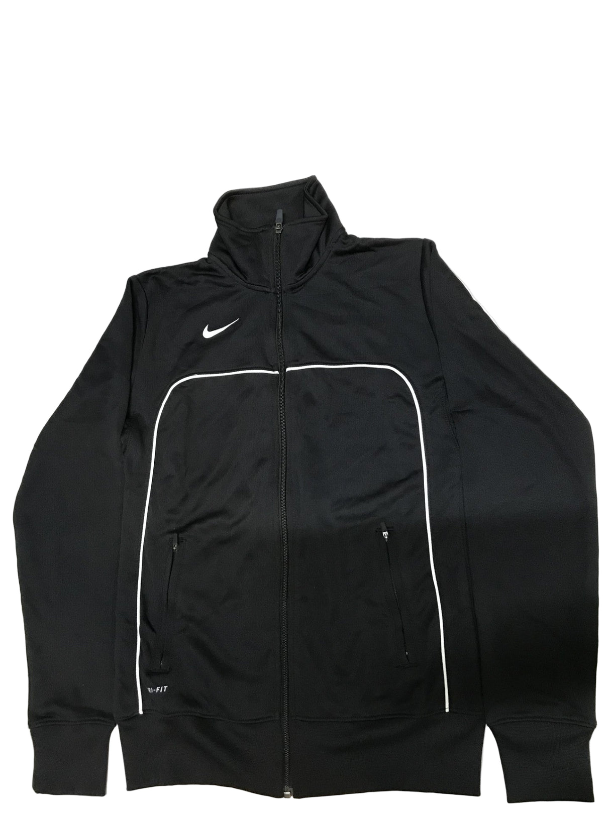 Chaqueta de punto clásica Nike para mujer, color negro