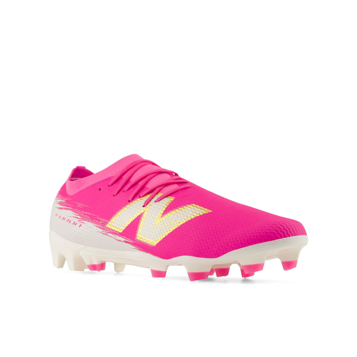 New Balance Furon Team V8 FG Firm Ground Men's Soccer Cleats - Pink Heat