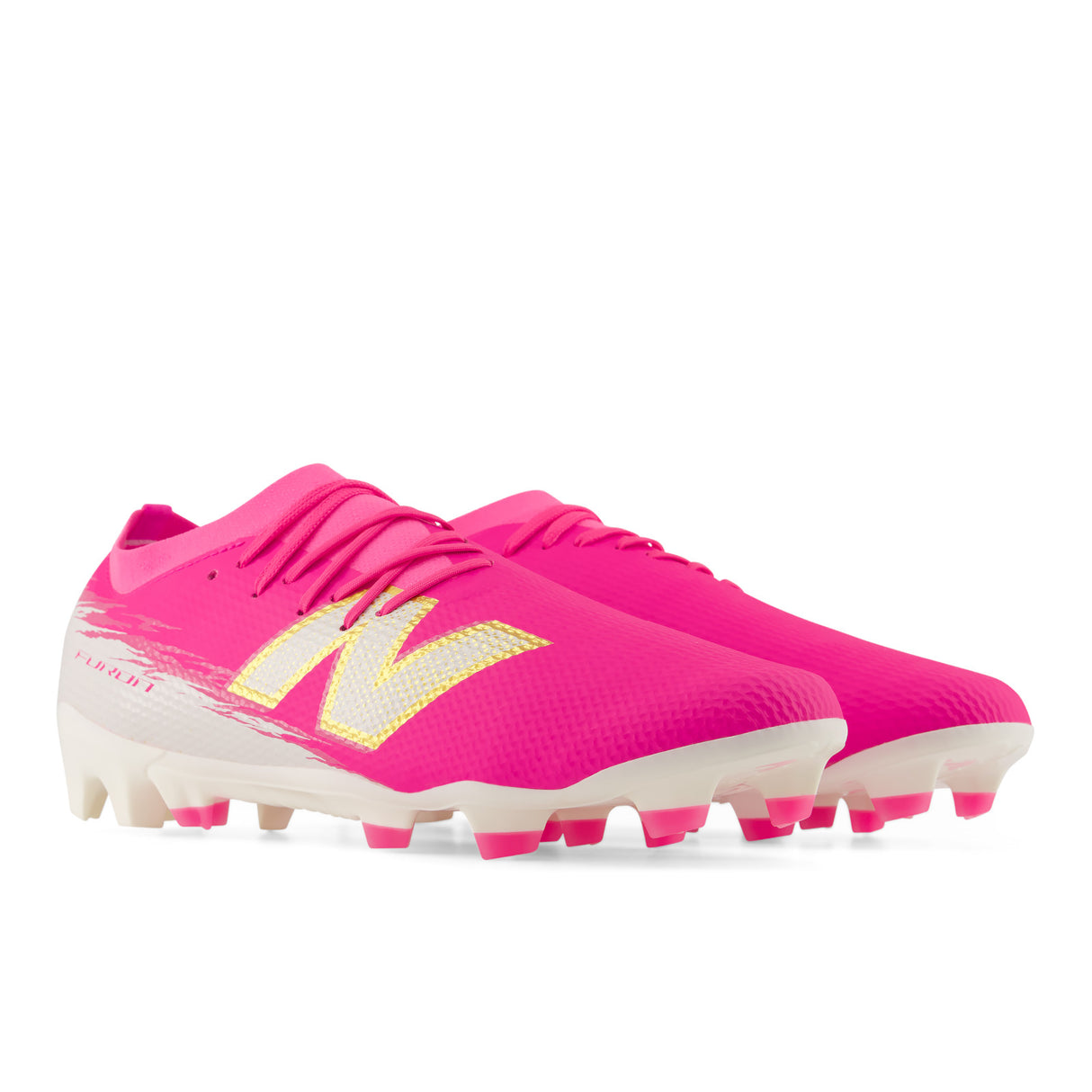 New Balance Furon Team V8 FG Firm Ground Men's Soccer Cleats - Pink Heat