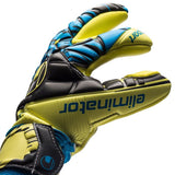 Uhlsport Eliminator Absolutgrip FS Goalkeeper Gloves Yellow/Black/Blue - Best Buy Soccer