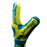 Uhlsport Eliminator Absolutgrip Goalkeeper Gloves Cyan/Yellow - Best Buy Soccer