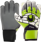Uhlsport Eliminator Soft Graphit SupportFrame Goalkeeper Gloves White/Green - Best Buy Soccer