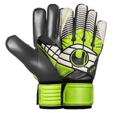 Uhlsport Eliminator Super Goalkeeper Gloves Graphite White/Green - Best Buy Soccer