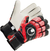 Uhlsport Eliminator Supersoft Bionik Goalkeeper Gloves Red/Black - Best Buy Soccer