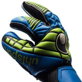 Uhlsport Eliminator Supersoft Goalkeeper Gloves Black/Blue/Power Green - Best Buy Soccer