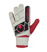 Uhlsport Fangmaschine Starter Soft Goalkeeper Gloves White/Black/Red - Best Buy Soccer