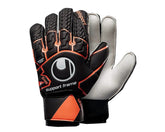 Uhlsport Soft Resist Support Frame Goalkeeper Gloves Black/Orange - Best Buy Soccer